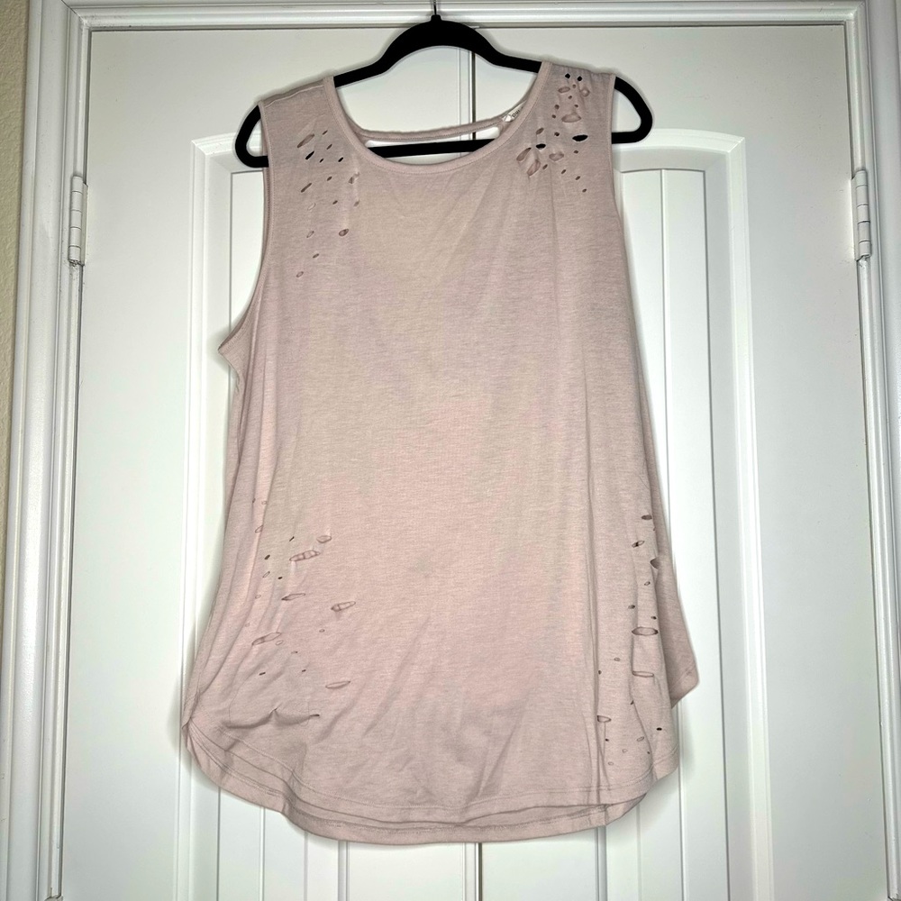 Tan western distressed tank